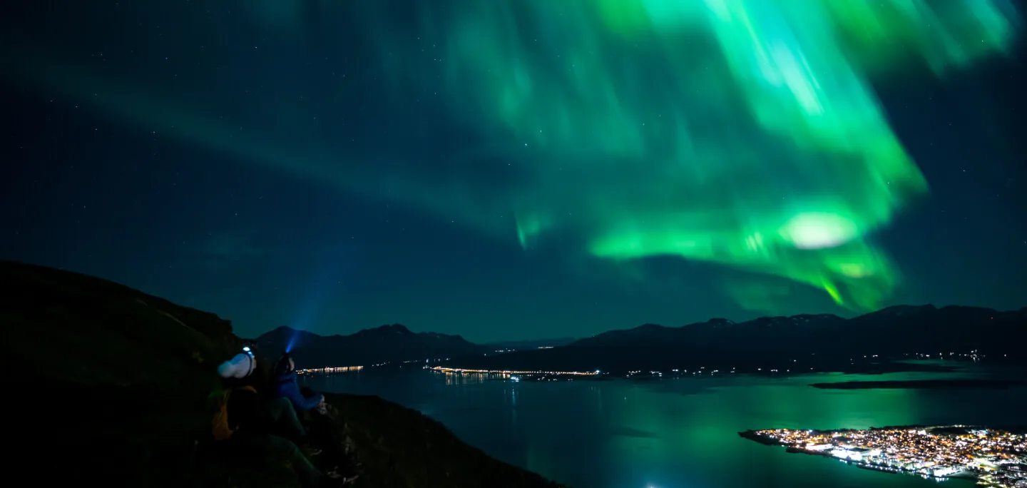 Aurore boreali su Tromso